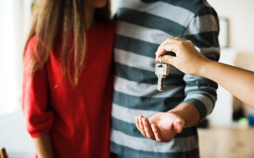 New Homeowners with Key